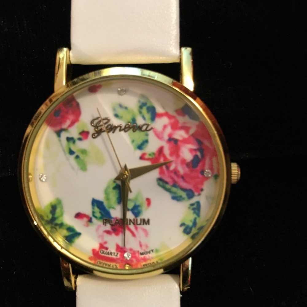 Geneva White Watch